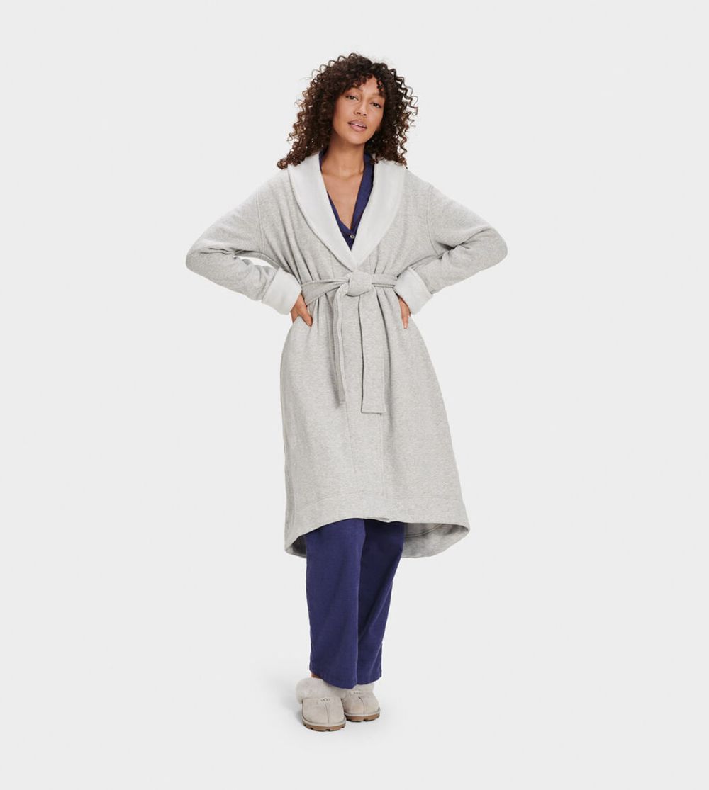 Ugg Duffield Ii - Womens Robes - Grey - NZ (1496QVAFE)